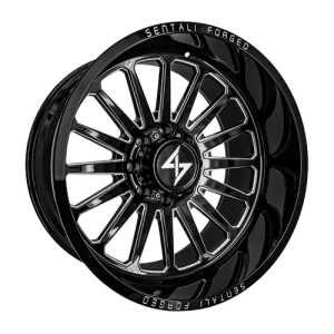 Sentali – Forged SF-2 – Black – 22″x10″ -24mm – Summer Wheels – SF222105124BM